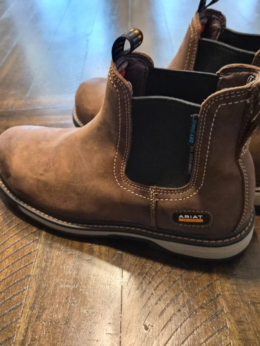 Ariat Groundbreaker Chelsea Boots Womens Size 10.5 Steel Toe Waterproof Leather
